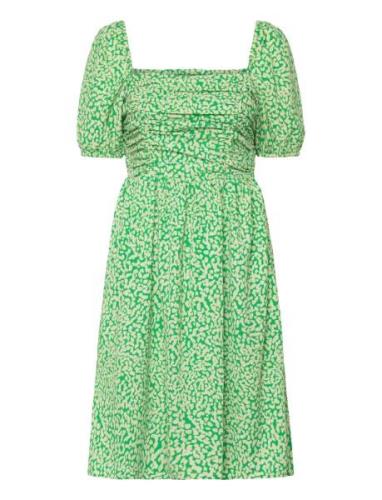 Cadie Verona Sq Nk Uk Len Dres Polvipituinen Mekko Green French Connec...