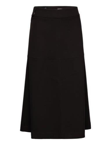 Soft Suiting Lunar Skirt Pitkä Hame Black Mads Nørgaard