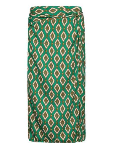 Onlleah Knot Skirt Ex Ptm Polvipituinen Hame Green ONLY