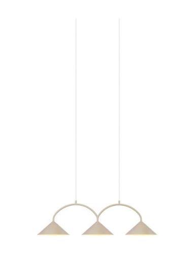 Pendant Curve 3 Home Lighting Lamps Ceiling Lamps Pendant Lamps Beige ...