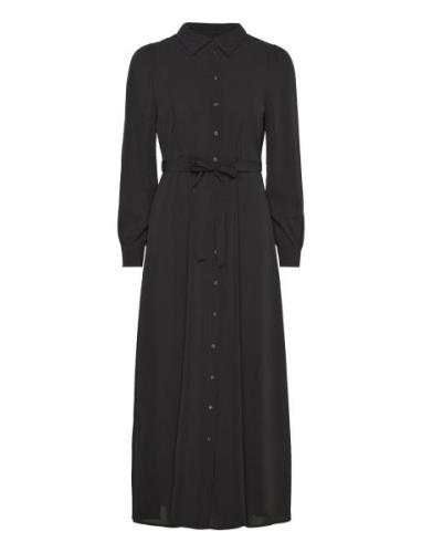 Vmshilah Naja Ls Long Shirt Dress Wvn Ga Polvipituinen Mekko Black Ver...