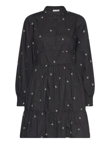 Miluna Dress Polvipituinen Mekko Black NORR