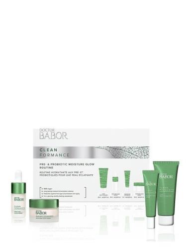 Pre- & Probiotic Moisture Glow Routine Set Ihonhoitosetti Nude Babor