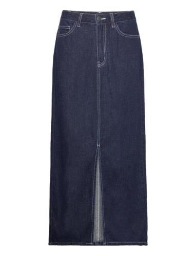 Objlea Mw Denim Long Skirt 129 Pitkä Hame Blue Object