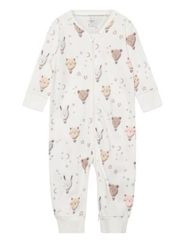 Pyjamas Night Balloons Pyjama Sie Jumpsuit Haalari Cream Lindex