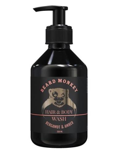 Hair & Body Wash Bergamot & Amber Suihkugeeli Nude Beard Monkey