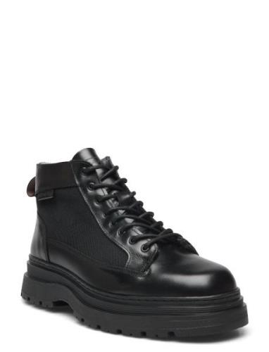 Rockdor Mid Boot Nyörisaappaat Black GANT