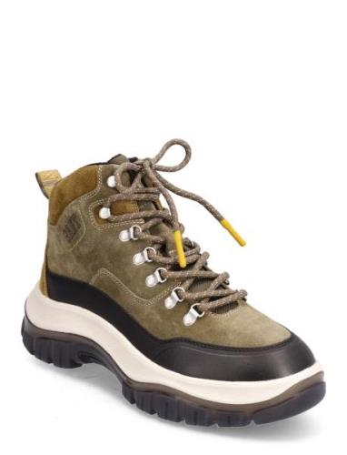 Hillark Mid Boot Nyörisaappaat Khaki Green GANT