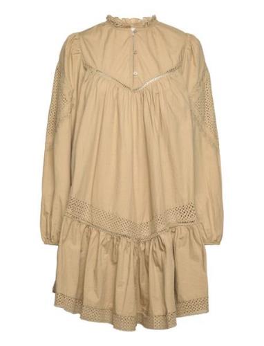 Dress Polvipituinen Mekko Beige Sofie Schnoor