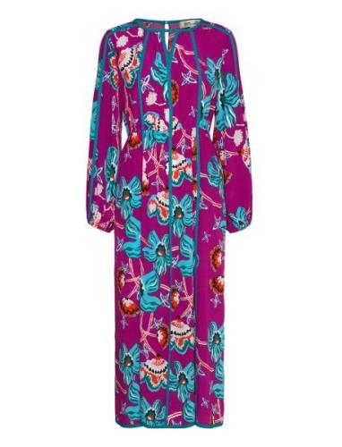 Dvf Scott Dress Polvipituinen Mekko Pink Diane Von Furstenberg