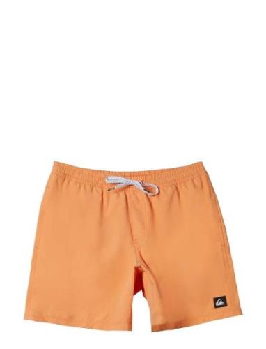 Everyday Solid Volley Yth 14 Uimashortsit Orange Quiksilver