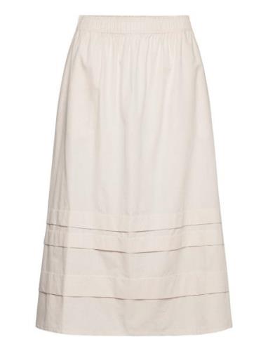 Olena Skirt Organic Cotton Pitkä Hame Cream Naja Lauf