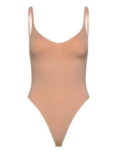 Smls Hl String Body Body Alusmekko Beige Hunkemöller