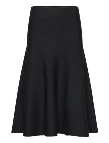 Darja Merino Skirt Polvipituinen Hame Black Ella&il