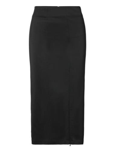 Anour Skirt Polvipituinen Hame Black Second Female