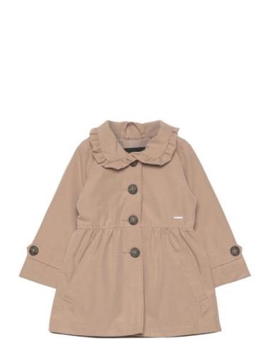 Nmfmadelin Trench Coat1 Ohut Takki Kuoritakki Beige Name It