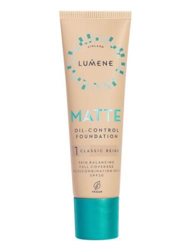 Matte Oil-Control Foundation Spf20 Meikkivoide Meikki LUMENE