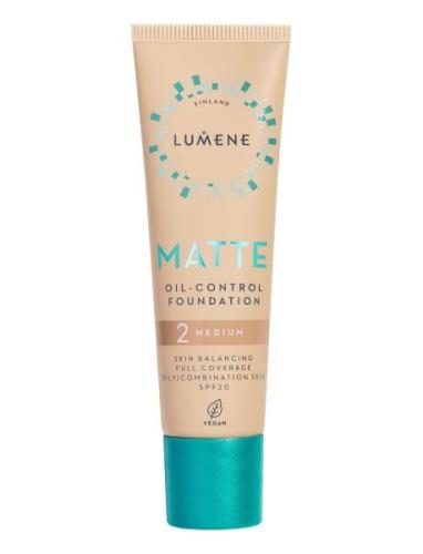 Matte Oil-Control Foundation Spf20 Meikkivoide Meikki LUMENE