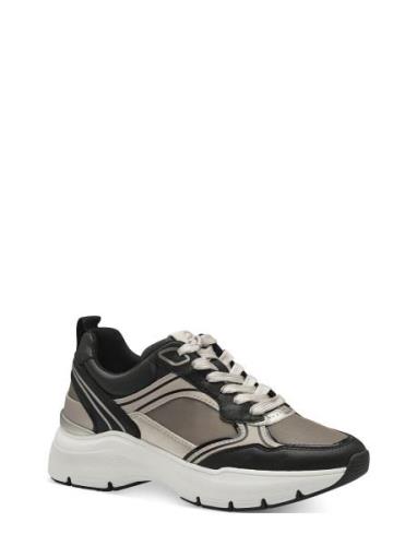 Women Lace-Up Matalavartiset Sneakerit Tennarit Black Tamaris