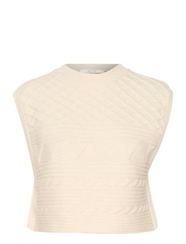 Mebagz Waistcoat Vests Knitted Vests Cream Gestuz