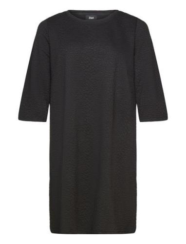 Vlika, 3/4, Abk Dress Polvipituinen Mekko Black Zizzi