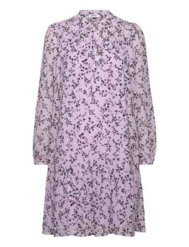 Dresses Light Woven Polvipituinen Mekko Purple Esprit Casual