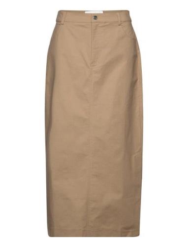 Thears Skirt Pitkä Hame Beige Résumé