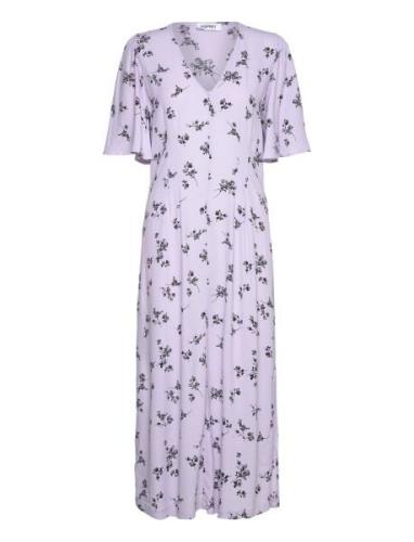 Dresses Light Woven Polvipituinen Mekko Purple Esprit Casual