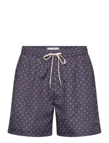 Stan Aop Swim Shorts 2.0 Uimashortsit Navy Les Deux