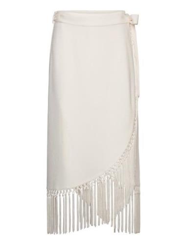 Ellie Skirt Polvipituinen Hame White MAUD