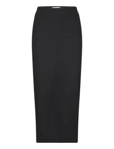 Annall Midi Skirt Polvipituinen Hame Black Lollys Laundry