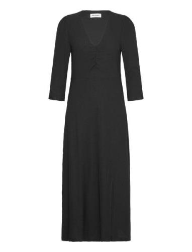 Havanall Midi Dress Ss Polvipituinen Mekko Black Lollys Laundry