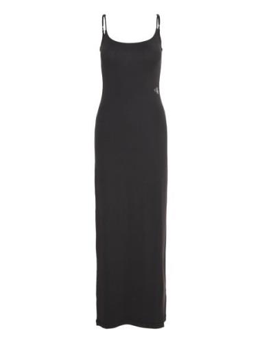 Long Modal Dress Maksimekko Juhlamekko Black Calvin Klein Jeans