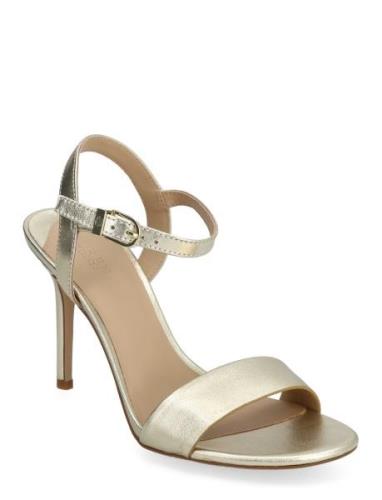 Gwen Metallic Leather Sandal Korolliset Sandaalit Gold Lauren Ralph La...