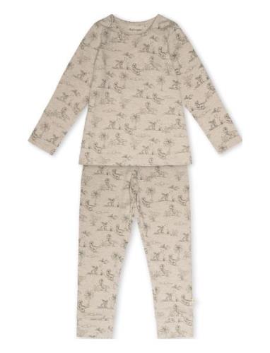 Melvin Homewear Set Pyjamasetti Pyjama Beige That's Mine