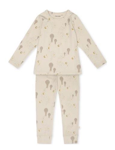 Emilio Homewear Set Pyjamasetti Pyjama Beige That's Mine