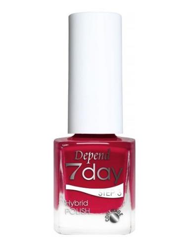 7Day Hybrid Polish 7281 Kynsilakka Meikki Red Depend Cosmetic