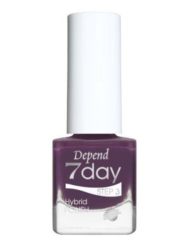 7Day Hybrid Polish 7298 Kynsilakka Meikki Purple Depend Cosmetic