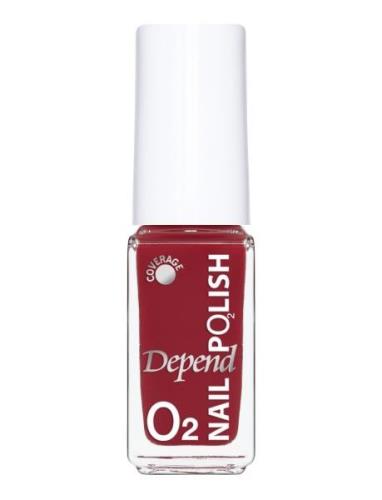 Minilack Oxygen Färg A742 Kynsilakka Meikki Red Depend Cosmetic