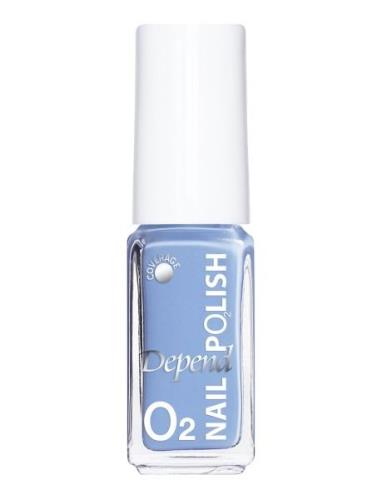 Minilack Oxygen Färg A678 Kynsilakka Meikki Blue Depend Cosmetic