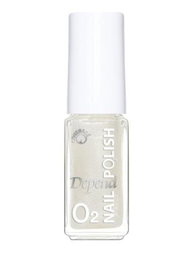 Minilack Oxygen Färg A736 Kynsilakka Meikki Silver Depend Cosmetic