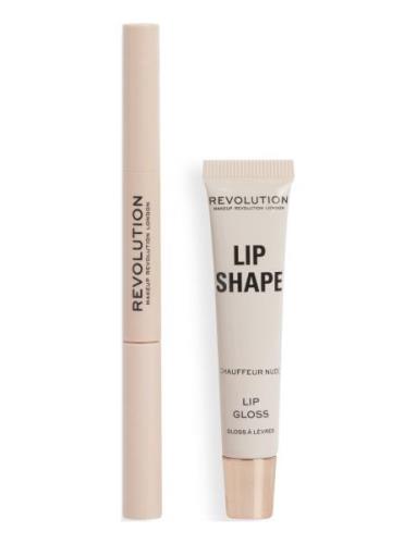 Revolution Lip Shape Kit Chauffeur Nude Huulikynä Meikki Brown Makeup ...