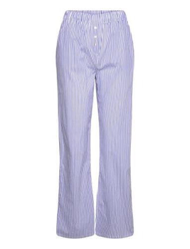 Cleeo Trouser Pyjama Bottom Pyjamahousut Olohousut Blue Etam