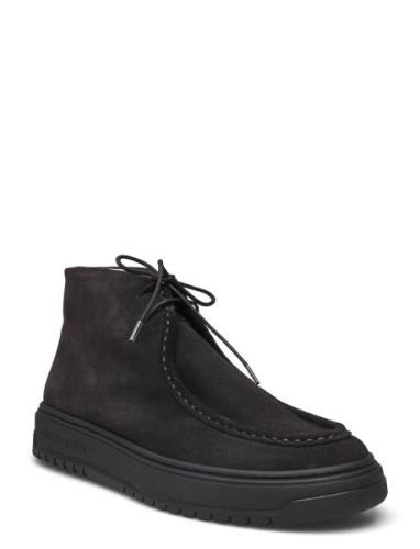 Core Mid U Suede Nyörisaappaat Black Sneaky Steve