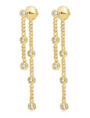 The Estelle Double Chain Studs- Gold Korvakoru Korut Gold LUV AJ