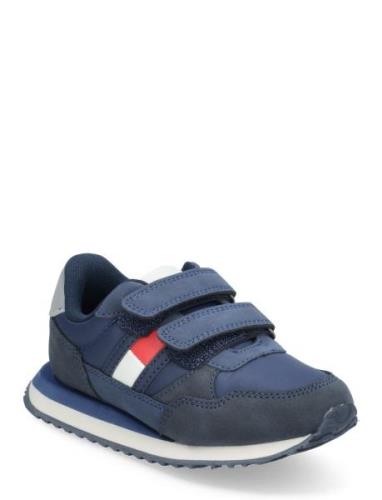 Flag Low Cut Velcro Sneaker Matalavartiset Sneakerit Tennarit Navy Tom...