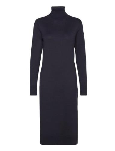 Milasz Roll Neck Long Dress Polvipituinen Mekko Blue Saint Tropez