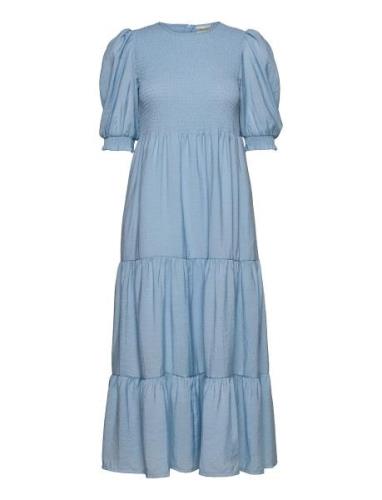 Mazzigz Ss Dress Polvipituinen Mekko Blue Gestuz