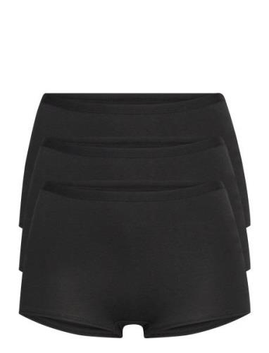 Brief 3 Pack Carin Boxer High Hipsterit Alushousut Alusvaatteet Black ...