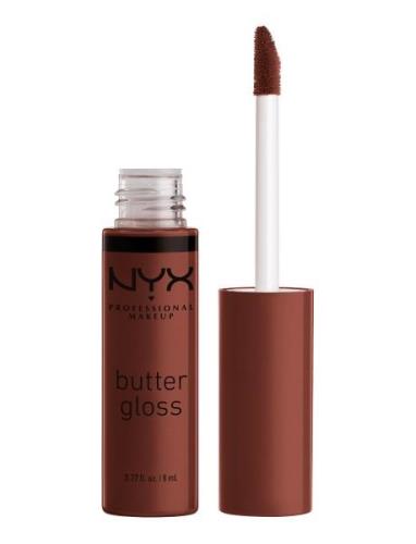 Butter Lip Gloss Huulikiilto Meikki Brown NYX Professional Makeup